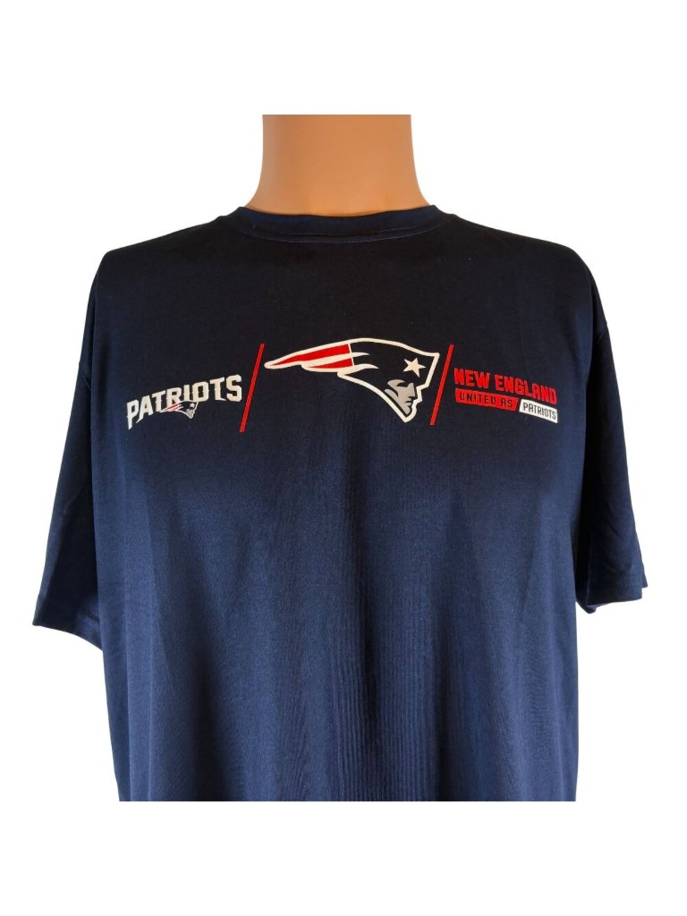 Nike New England Patriots T Shirt Mens Size L Blue NFL Performance Dri Fit